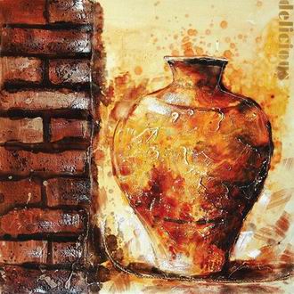 Textured Utensils oil painting